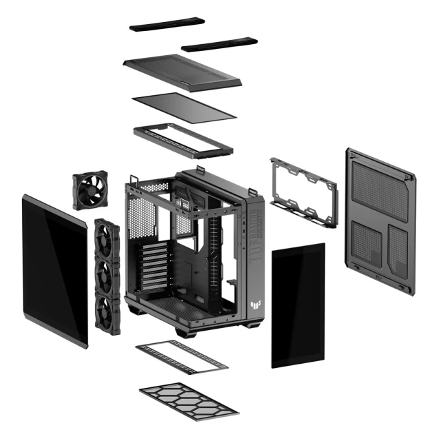 Корпус Asus TUF GAMING GT502 HORIZON TG ARGB Black (4711387696613)