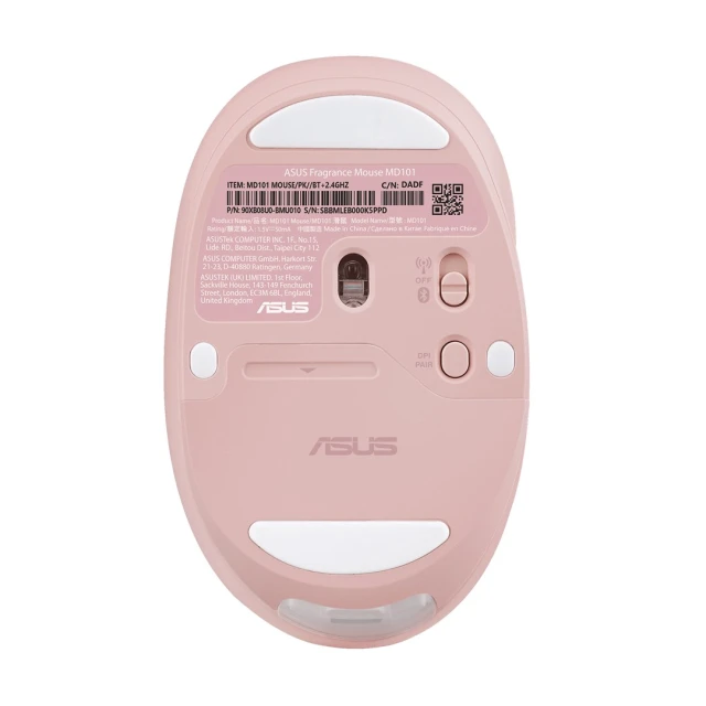 Миша Asus MD101 Fragrance бездротова Bluetooth Rose Clay (4711387793398)
