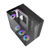 Корпус компьютера Darkflash TH285 + 4 вентилятора (Black)