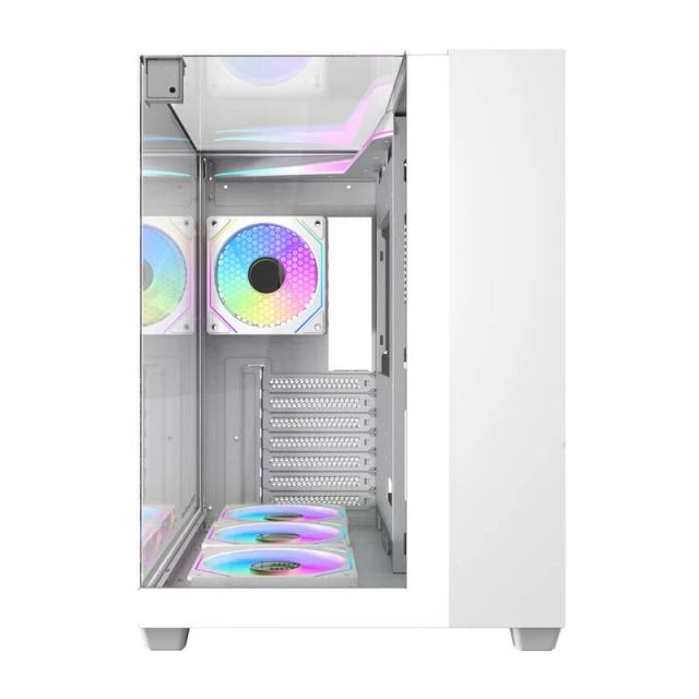Корпус комп'ютерний Darkflash TH285 White + 4 вентилятори
