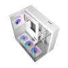 Корпус комп'ютерний Darkflash TH285 White + 4 вентилятори