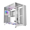 Корпус комп'ютерний Darkflash TH285 White + 4 вентилятори
