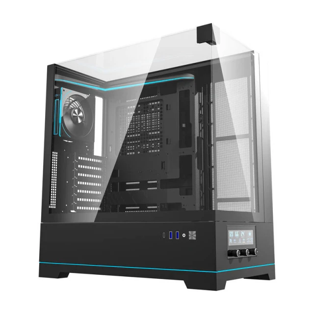 Корпус комп'ютера DARKFLASH DY450 PRO Black + 1 вентилятор (4711527001529)