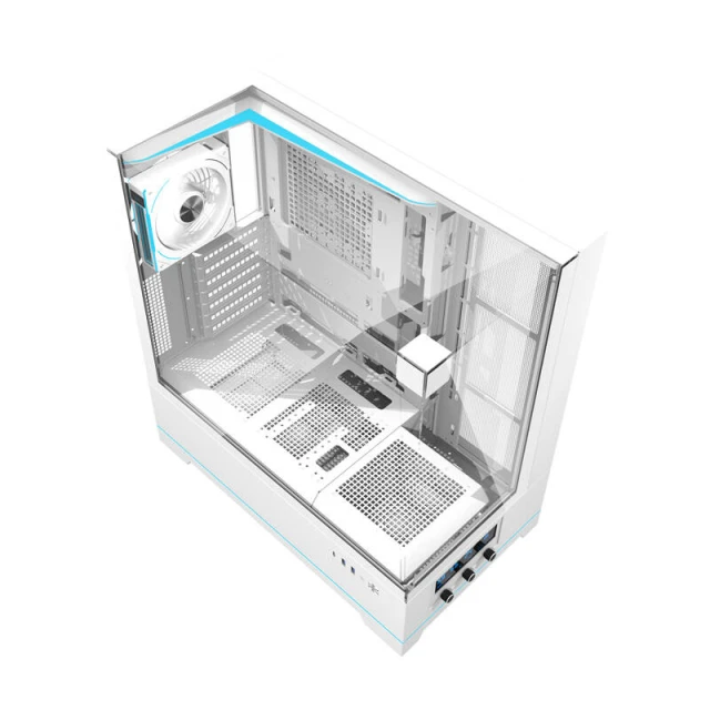 Корпус комп'ютера DARKFLASH DY450 Pro White + 1 вентилятор (DY450 PRO White)