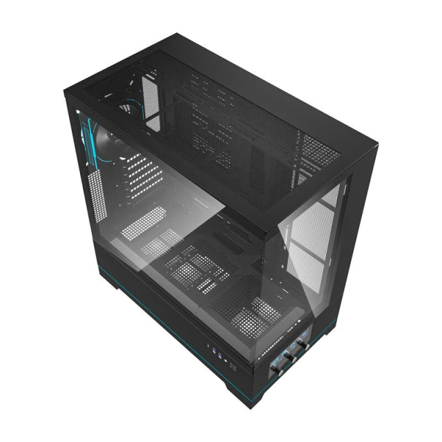 Корпус комп'ютерний Darkflash DY451 PRO Black + 1 вентилятор