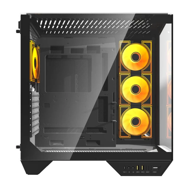 Корпус компьютера Darkflash DY470 4 вентилятора Black