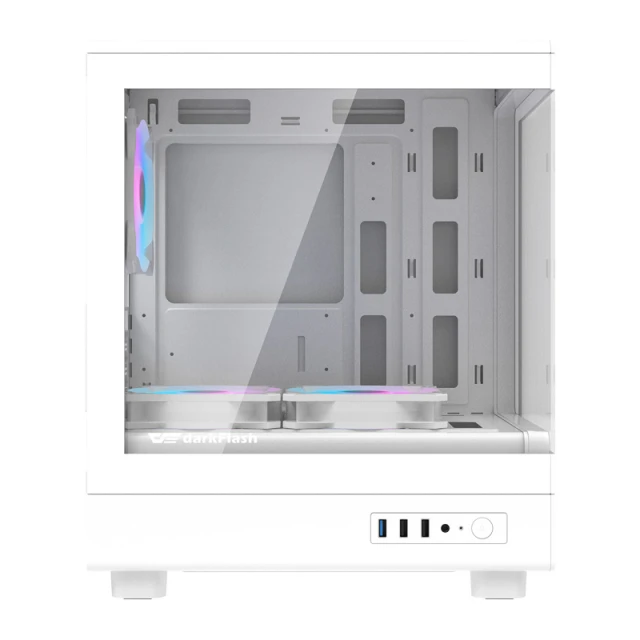 Корпус комп'ютерний Darkflash DB330M White + 3 вентилятора (DB330M)