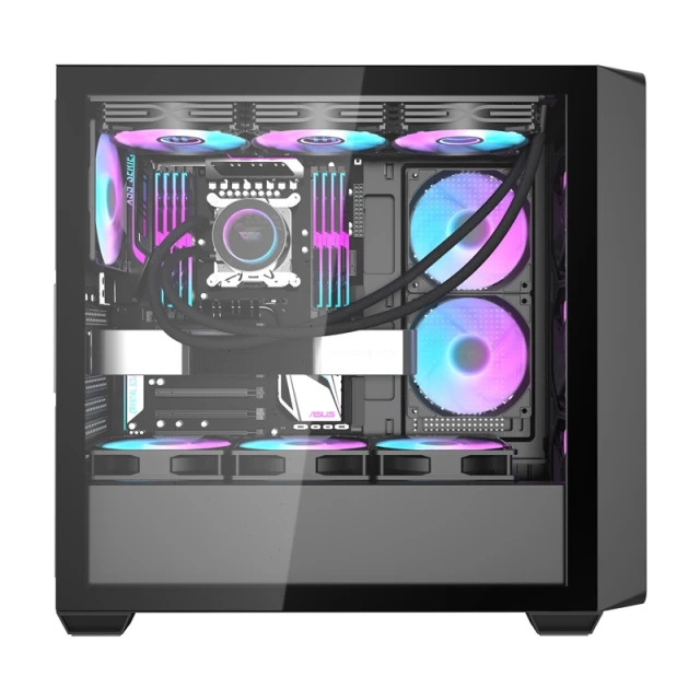 Корпус комп'ютера Darkflash DS900WD + 4 вентилятори Black (4711527004612)