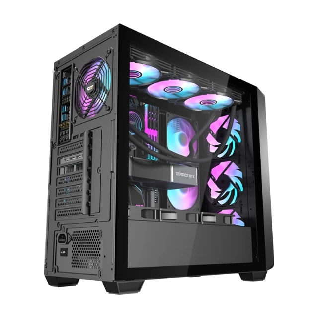 Корпус комп'ютера Darkflash DS900WD + 4 вентилятори Black (4711527004612)