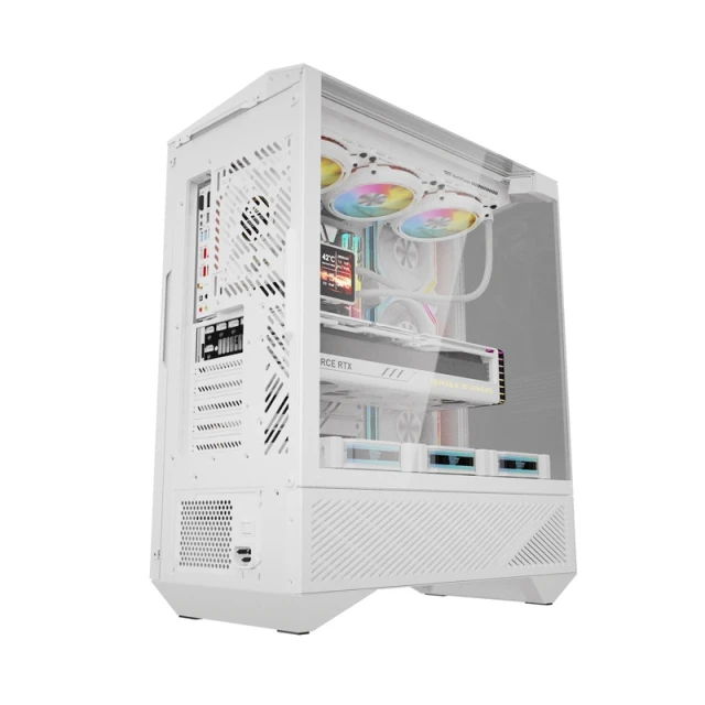Корпус комп'ютерний DARKFLASH DY460 + 4 вентилятори ARGB White (4711527006159)