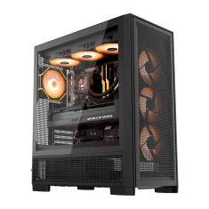 Корпус комп'ютерний Darkflash Airnova + 3 вентилятори Black (AIRNOVA BLK +3F)