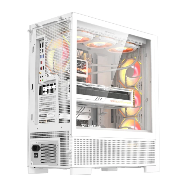 Корпус компьютерный Darkflash AIRNOVA White + 3 вентилятора (AIRNOVA)