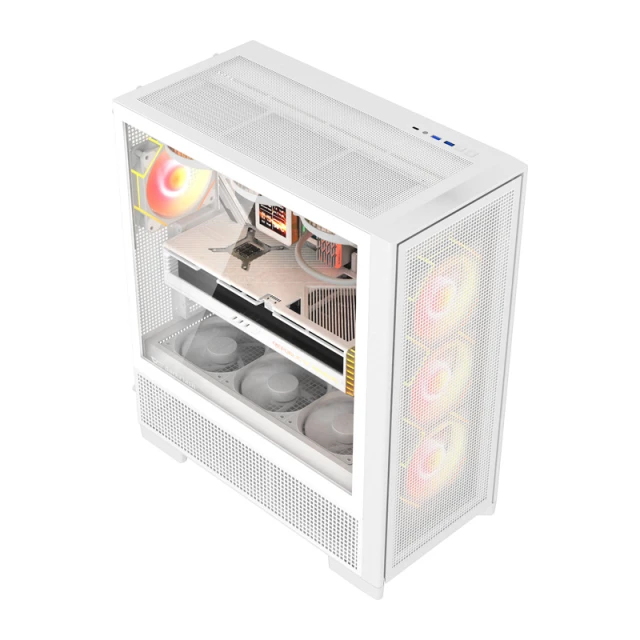 Корпус компьютерный Darkflash AIRNOVA White + 3 вентилятора (AIRNOVA)