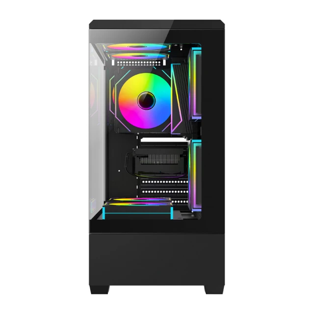 Корпус компьютерный DarkFlash C365 Black + 5 вентиляторов