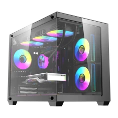 Корпус комп'ютерний DarkFlash B275 PRO Black + 6 вентиляторів (B275 PRO BLK +6F)