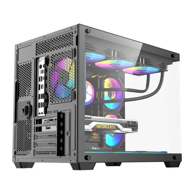 Корпус комп'ютерний DarkFlash B275 PRO Black + 6 вентиляторів (B275 PRO BLK +6F)