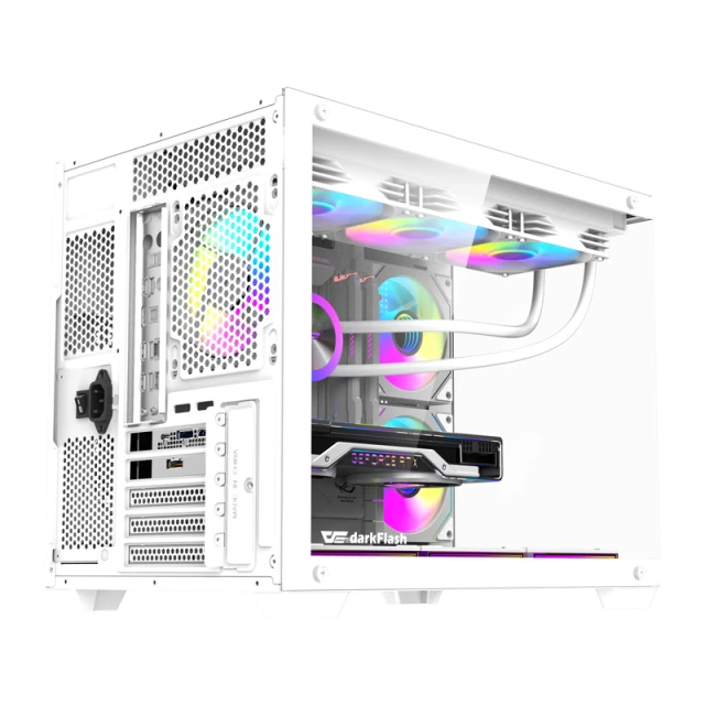 Корпус компьютерный Darkflash B275 PRO White + 6 вентиляторов