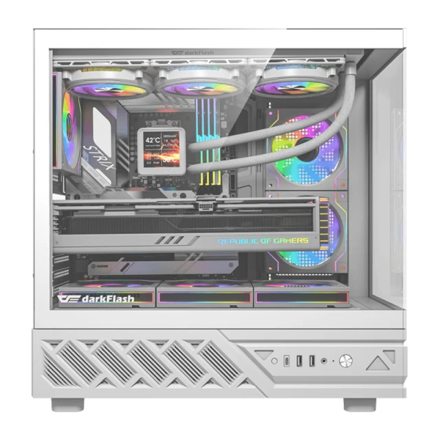Корпус комп'ютерний Darkflash DS950 White + 6 вентиляторів (DS950)