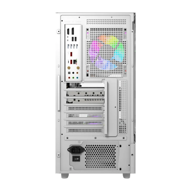 Корпус комп'ютера DarkFlash DS950V White з дисплеєм + 6 вентиляторів