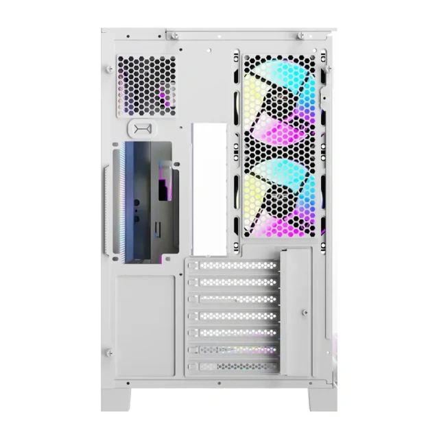Корпус компьютерный Darkflash TH285 PLUS + 8 вентиляторов White (TH285 PLUS White +8F)