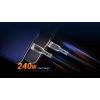Кабель Aten 2L-3101P240 USB-C на USB-C 240 Вт в оплетенні 1 м (4711581522589)