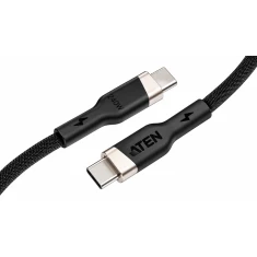 Кабель Aten 2L-3102P240 USB-C – USB-C 240 Вт в обплетенні 2 м (4711581522602)