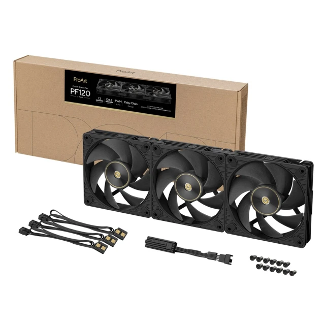 Вентилятор Asus PROART PF120 FAN PWM Black 3 шт (4711636264181)