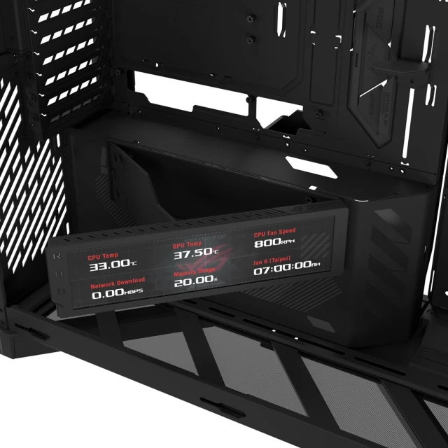 Корпус Asus ROG CRONOX GR801 CURVE TG ARGB Black (4711636437189)
