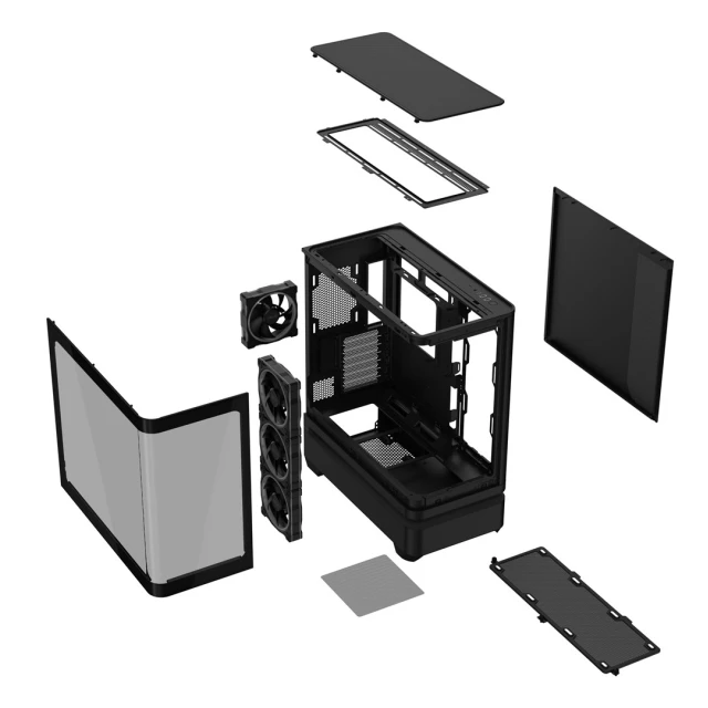 Корпус Asus Prime AP304 TG ARGB Black (4711636559621)