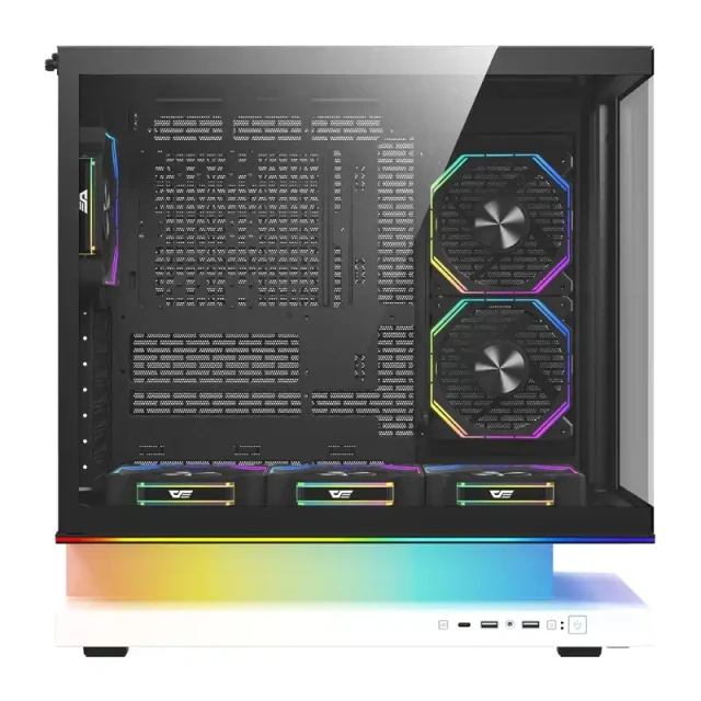 Корпус комп'ютерний Darkflash F1 ATX White (F1 ATX White +6F)