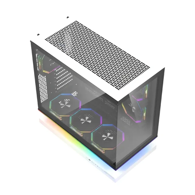 Корпус комп'ютерний Darkflash F1 ATX White (F1 ATX White +6F)
