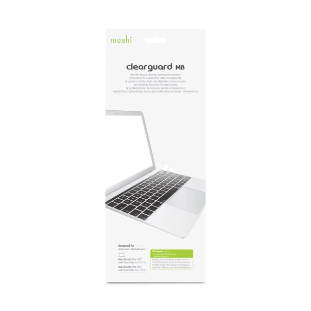 Чохол для клавіатури Moshi ClearGuard MB (EU) для MacBook Pro 13