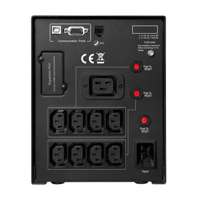 Джерело безперебійного живлення CyberPower PR2200ELCDSL 2200 VA 1980 Вт (4712364146350)