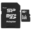 Карта пам'яті Silicon Power microSDHC 8 ГБ Class 10 + адаптер SD (4712702618808)