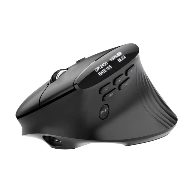 Миша Acer Smart Fit вертикальна бездротова Bluetooth Black (4712842946755)