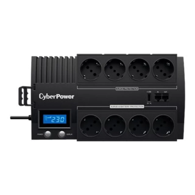 Джерело безперебійного живлення CyberPower BR1000ELCD 1000 ВА 600 Вт (4712856271157)