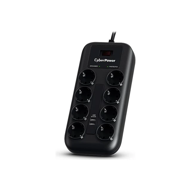 Мережевий фільтр CyberPower P0820SUF0-DE (4712856275810)