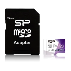 Карта пам'яті Silicon Power Superior Pro microSDXC 128 ГБ Class 10 UHS-I U3 V30 A1 + адаптер microSD-SD (4713436127390)