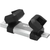 USB-флеш-накопичувач Silicon Power Mobile C51 128 ГБ USB Type-A і USB Type-C Silver (4713436155577)