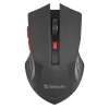 Миша Defender Accura MM-275 бездротова оптична 1600 DPI Black Red (4714033522762)
