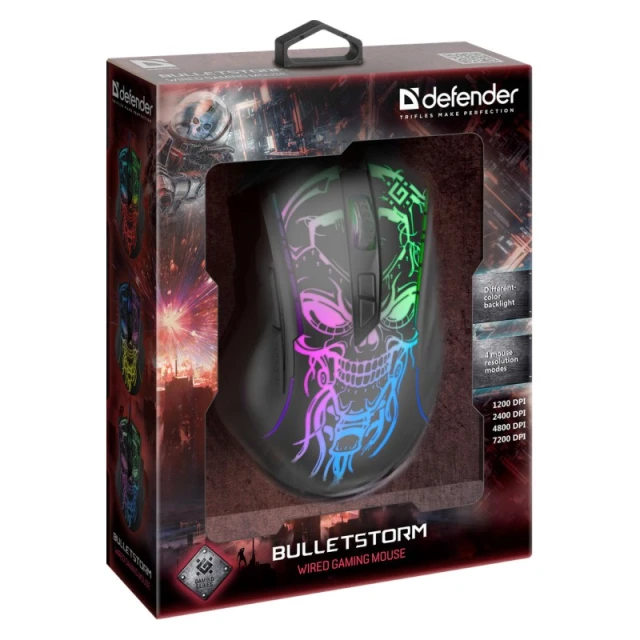 Миша Defender Bulletstorm GM-928 ігрова 7200 DPI (4714033529280)