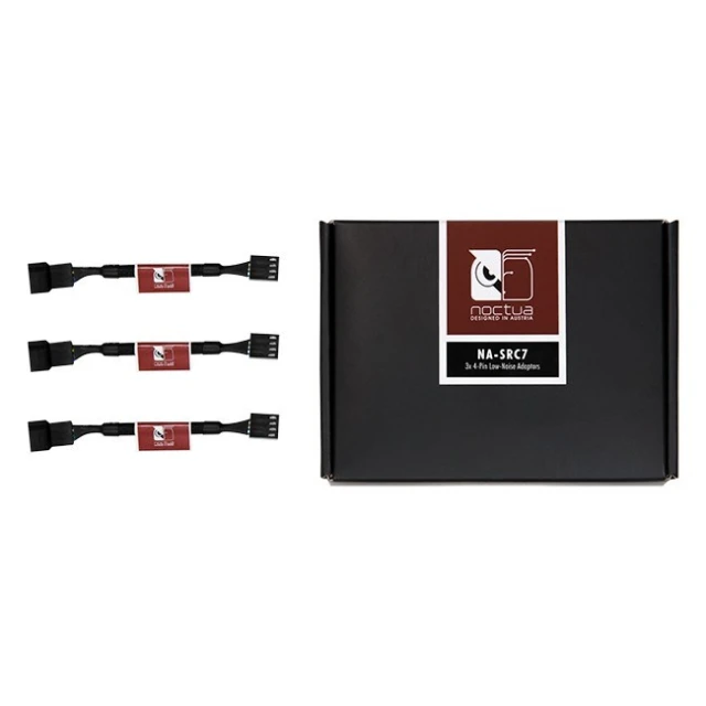 Адаптери зниження шуму Noctua NA-SRC7 3 шт 4-Pin (4716123315155)