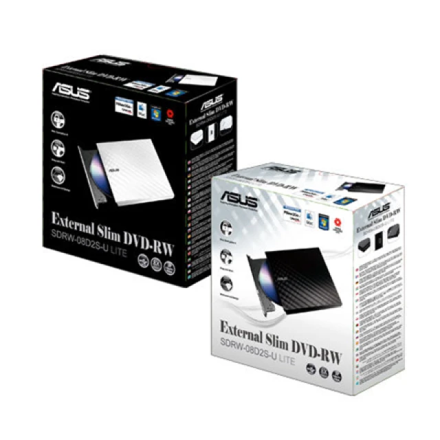Зовнішній Asus DVD±RW привід SDRW-08D2S-U Lite White (4716659385080)