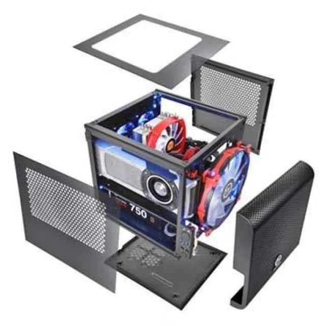 Корпус Thermaltake Core V1 CA-1B8-00S1WN-00 Mini ITX Black (4717964397362)