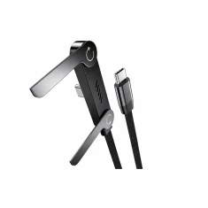 Кабель Vakoss USB-C — USB-C з функцією підставки 1 м 100 Вт 5 А (4718308901511)