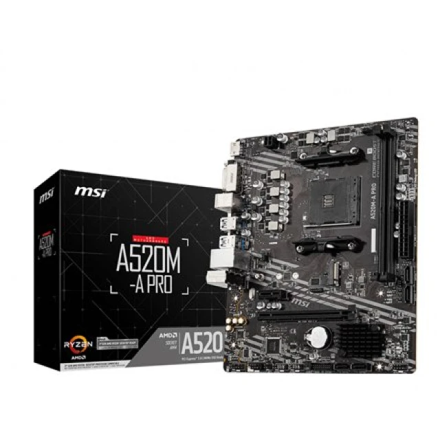 Материнська плата MSI A520M-A PRO Socket AM4 DDR4 Micro ATX (4719072749927)