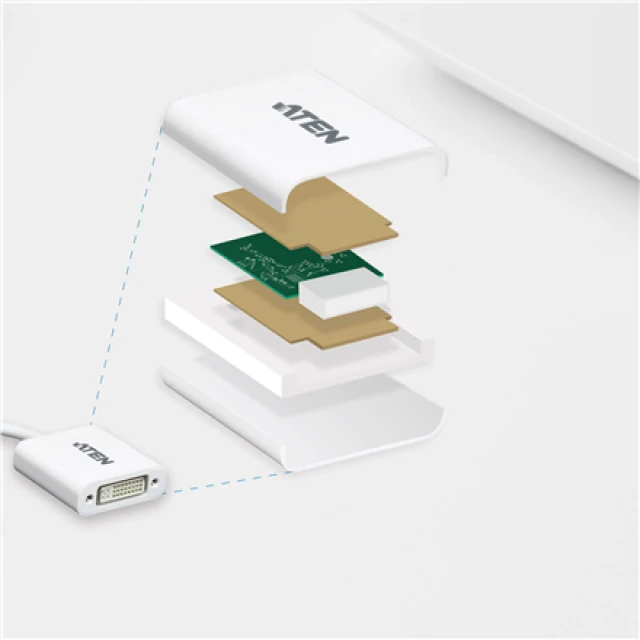 Перехідник Aten VC965 DisplayPort — DVI (4719264643705)