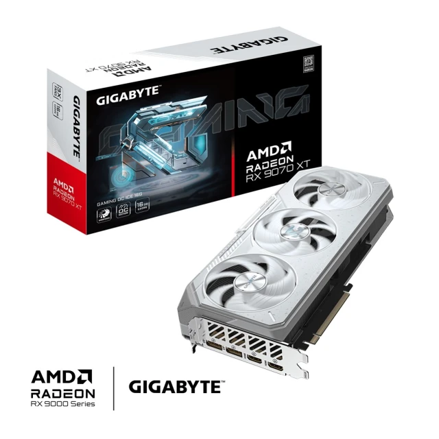 Відеокарта Gigabyte Radeon RX 9070 XT GAMING OC ICE 16GB (4719331357030)