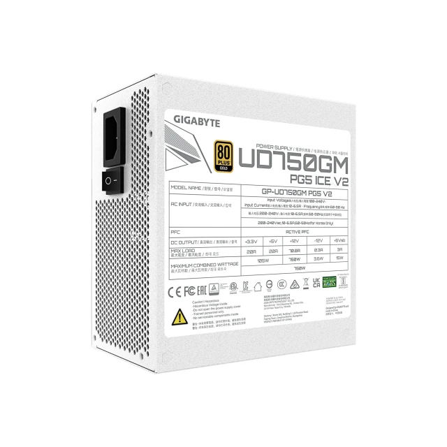 Блок живлення Gigabyte UD750GM 750 Вт PG5 ICE (4719331556310)