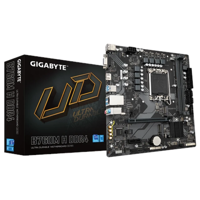 Материнська плата Gigabyte B760M H Socket LGA1700 DDR4 Micro ATX (4719331854645)